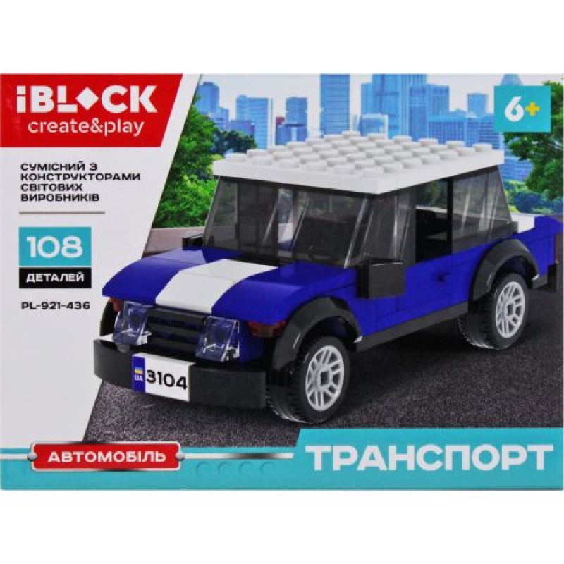 Конструктор IBLOCK Автомобіль (PL-921-436) (склад -T-)