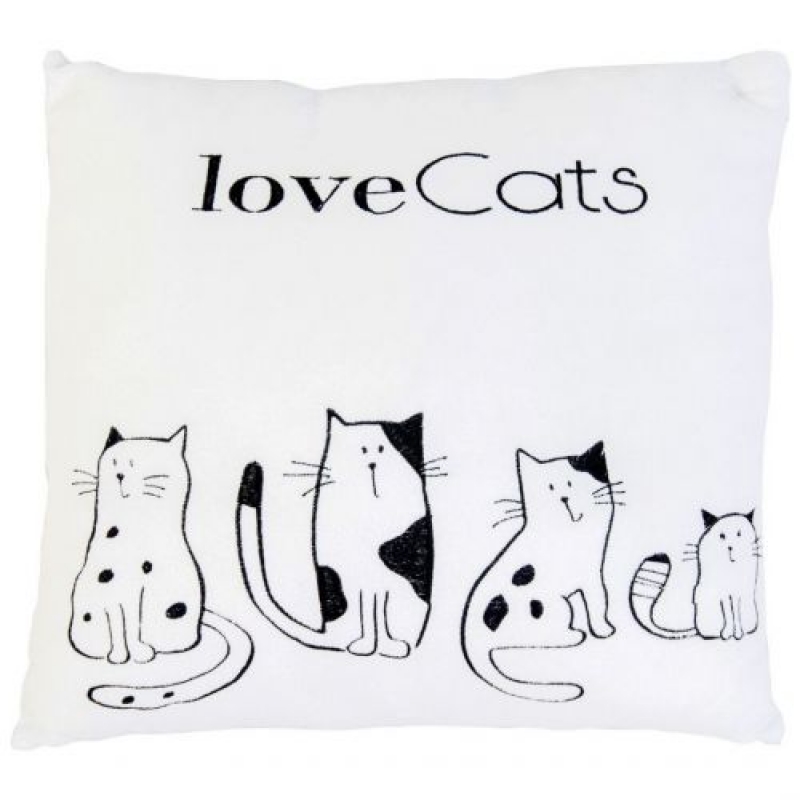 Подушка "Love cats" (ПД-0169) (склад -T-)
