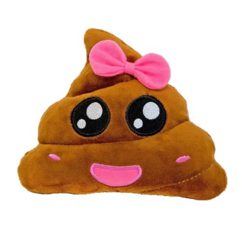 М'яка іграшка "Смайлик Emoji міс Какашка" 15 см (WT616) (склад -T-)