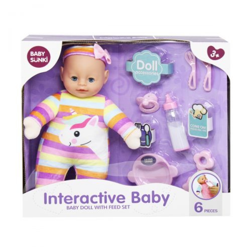 Пупс плюшевий "Interactive Baby", вид 1 (1860-3-4) (склад -T-)