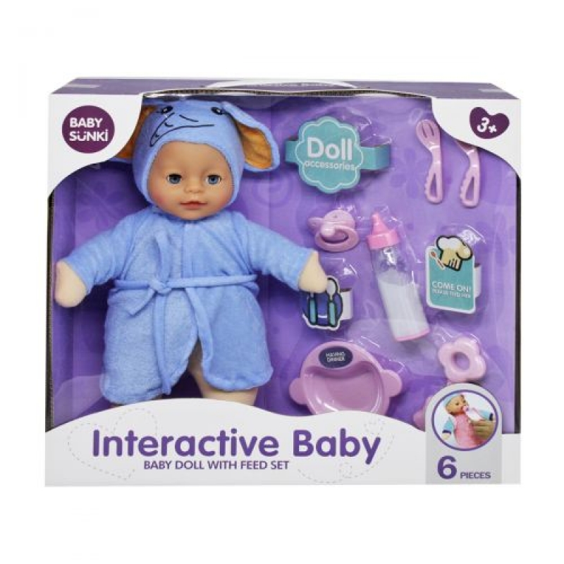 Пупс плюшевий "Interactive Baby", слоник (1860-5-6-7-8) (склад -T-)