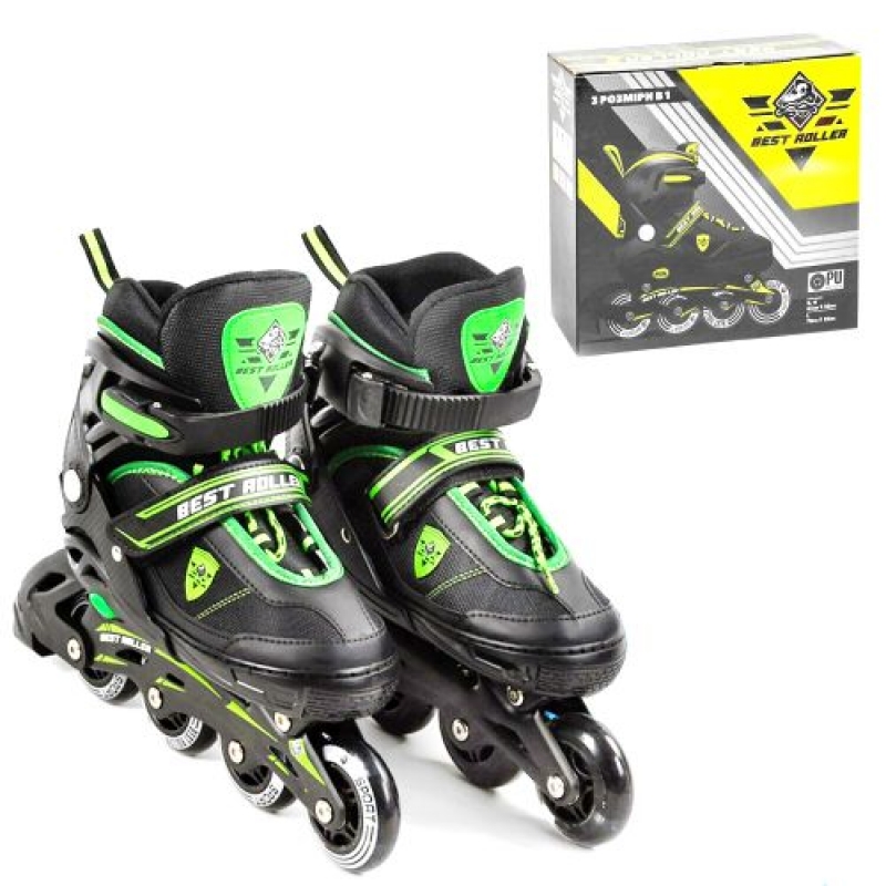 Ролики "Best Roller", зелені (66008-M) (склад -T-)