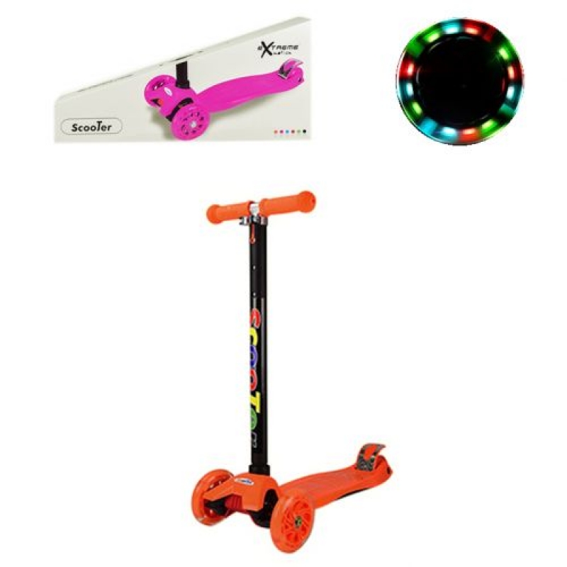 Самокат чотириколісний "Scooter", помаранчевий (транспортувальна упаковка) (SC20113) (склад -T-)