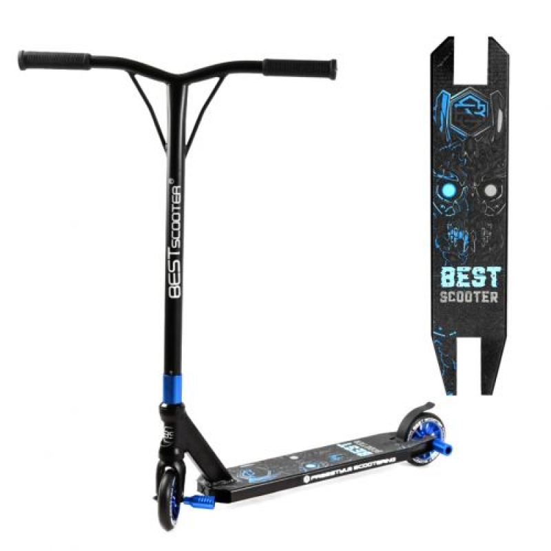 Самокат трюковий "Best Scooter", синій (54528) (склад -T-)