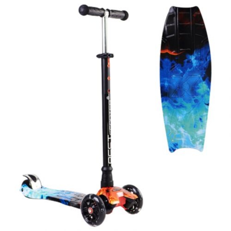 Самокат триколісний "Best Scooter: Синє полум'я" (779-2116) (склад -T-)