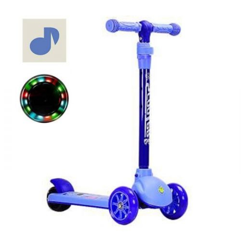 Самокат триколісний "Scooter", блакитний (транспортувальна упаковка) (HS2020) (склад -T-)