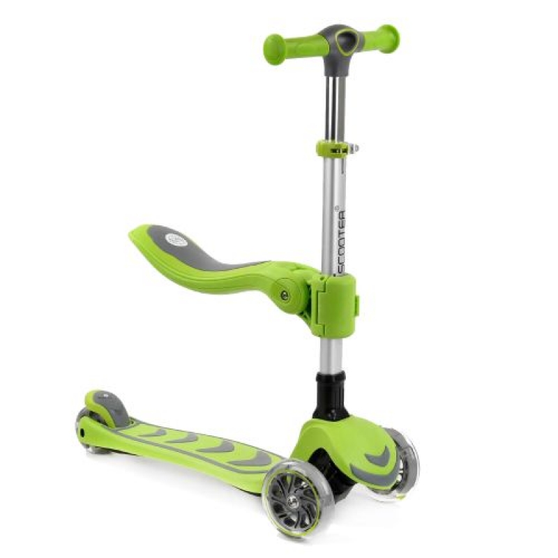 Самокат із сидінням "Best Scooter", салатовий (T-07196) (склад -T-)