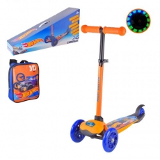 Самокат триколісний "Hot Wheels", з рюкзаком (LS2212)