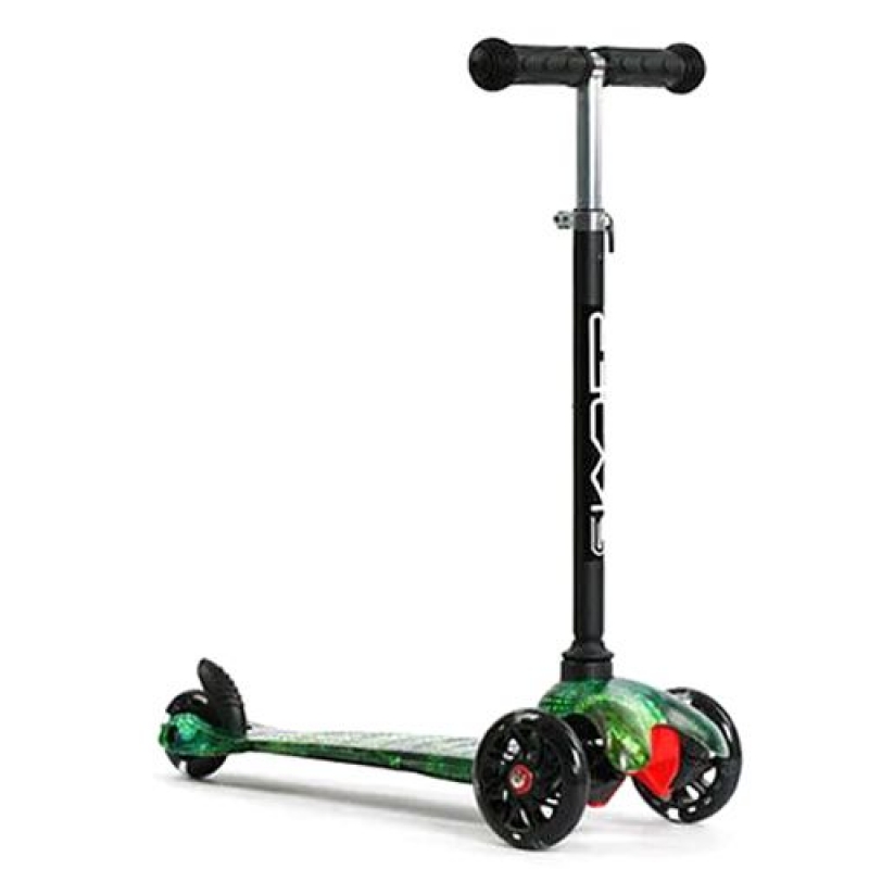 Самокат триколісний "Skyper", дитячий, чорний, формули (112-70899) (склад -T-)