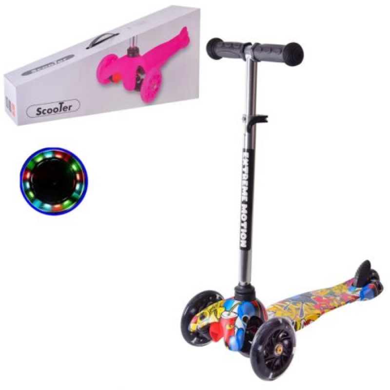 Самокат триколісний "ScooTer Графіті" принтований (SC20109) (склад -T-)