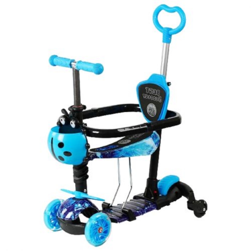 Самокат "Best Scooter" 6 в 1, з додатковими колесами та бортиком (LS-80577) (склад -T-)