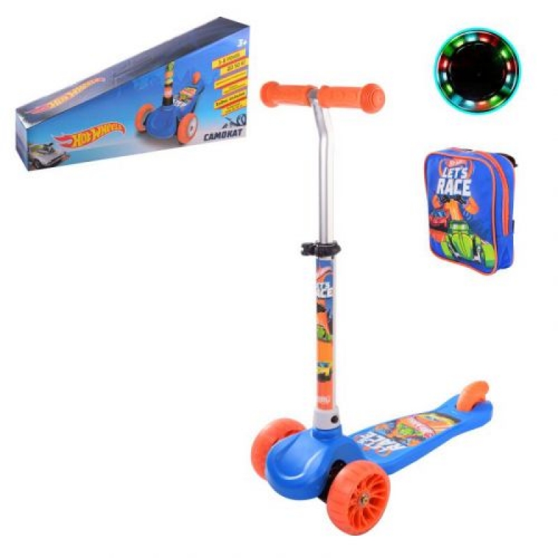 Самокат триколісний "Hot Wheels" Транспортувальна упаковка (LS2118) (склад -T-)