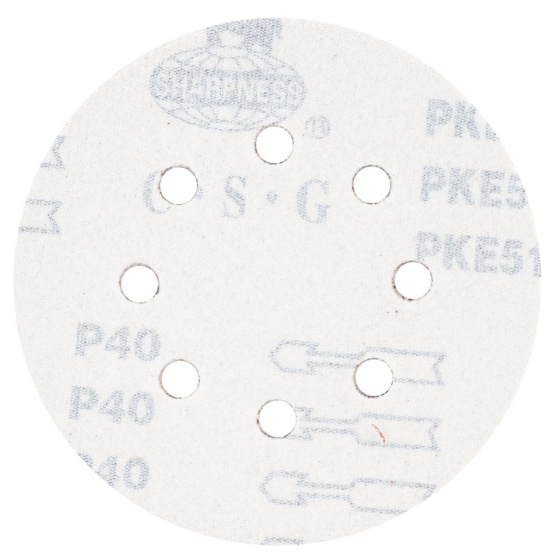 Шліфувальний круг 8 отворів Ø125мм P40 (10шт) SIGMA (9122631)