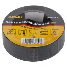 Стрічка ізоляційна ПВХ (чорна) 0.13мм×19мм×10м SIGMA (8413601)