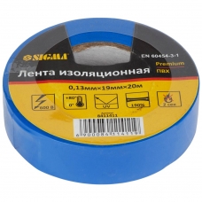 Стрічка ізоляційна ПВХ (синя) 0.13мм×19мм×20м Premium SIGMA (8411411)