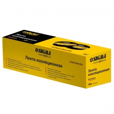 Стрічка ізоляційна ПВХ (чорна) 0.13мм×19мм×10м Premium SIGMA (8411601)