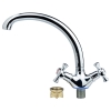 Змішувач PL 1/2" для кухні гусак вухо на гайці AQUATICA (PL-4B155C)