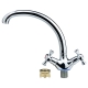 Змішувач PL 1/2" для кухні гусак вухо на гайці AQUATICA (PL-4B155C)