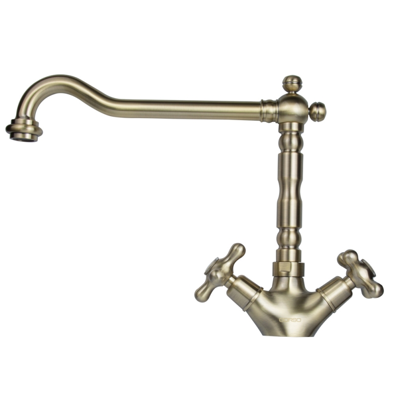 Змішувач BRENTA 1/2" для кухні Г-излив на шпильці CORSO 9679104 (FE-5B252K)
