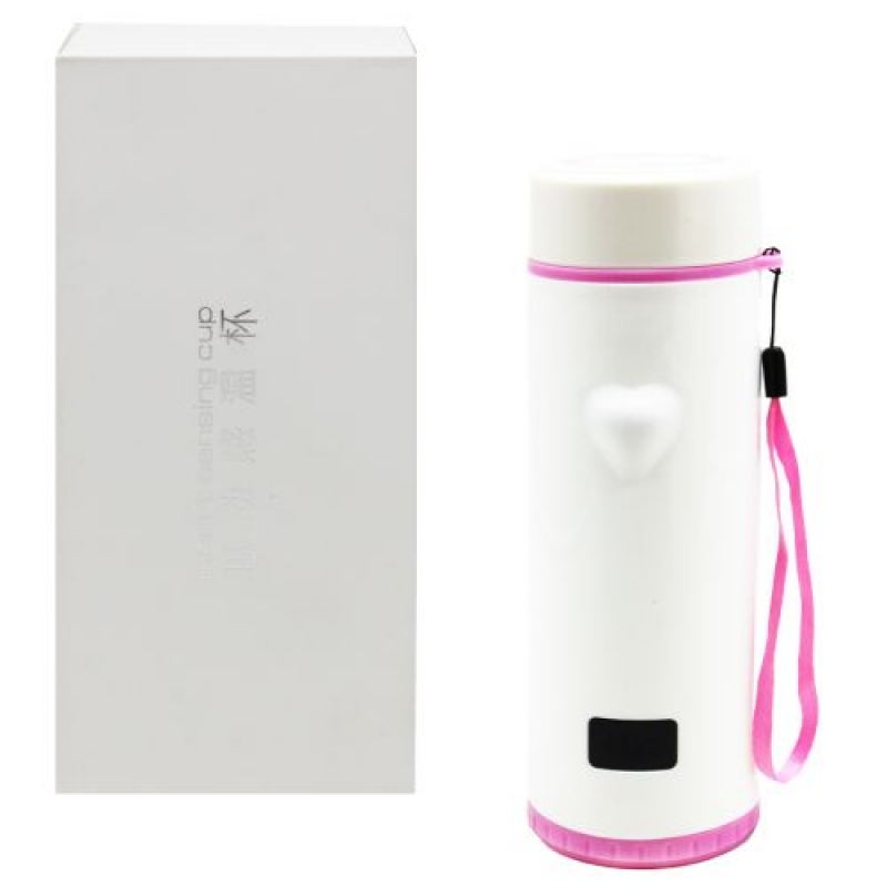Термос "Heart Sensing Cup LED" 360 мл (рожевий) (EL- 507) (склад -T-)