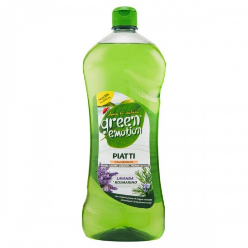 Cредство для мытья посуды 1000мл Green Emotion Piatti Lavanda&Rosmarino 8006130503826 (Склад -Y-)