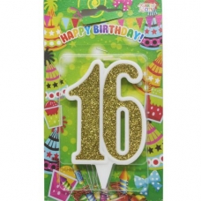 Свічка для торта "16 років" (1248978)
