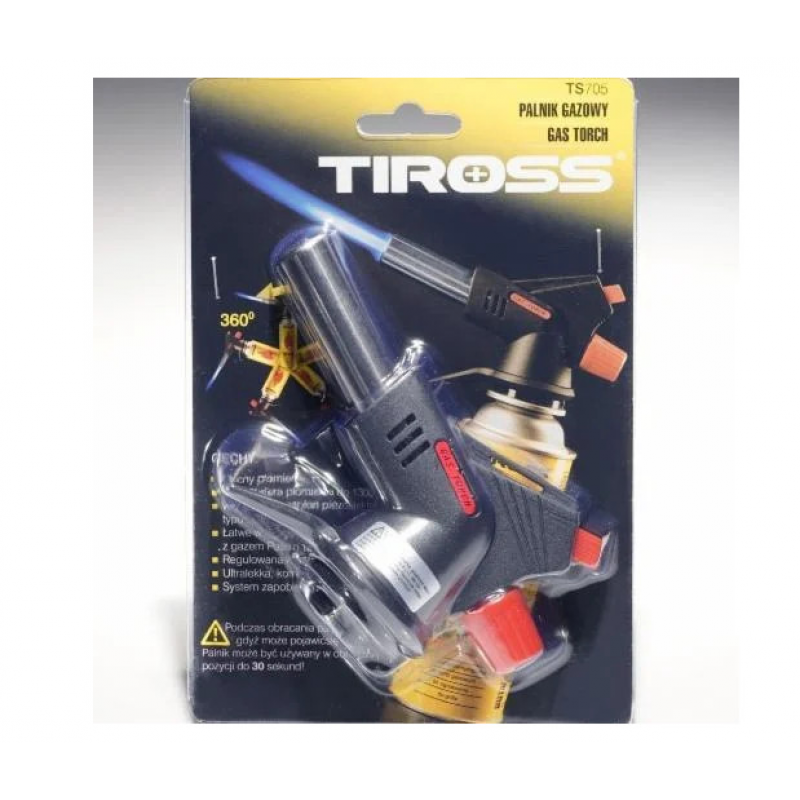 Горелка газовая с пьезозажиганием Tiross TS-705 15.8 см (Склад -Y-)