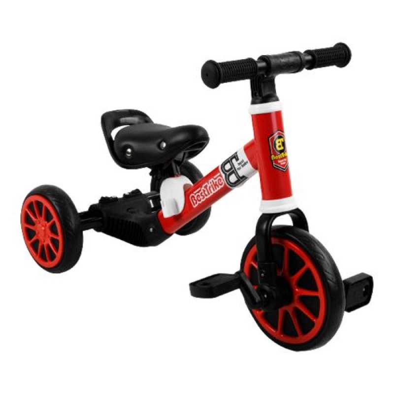 Велосипед 3-х колісний 36617 "Best Trike", 2в1, велобіг, металева рама, піно колесо EVA, переднє d = 21см, заднє d = 17см, в коробці  (36617) (склад -T-)