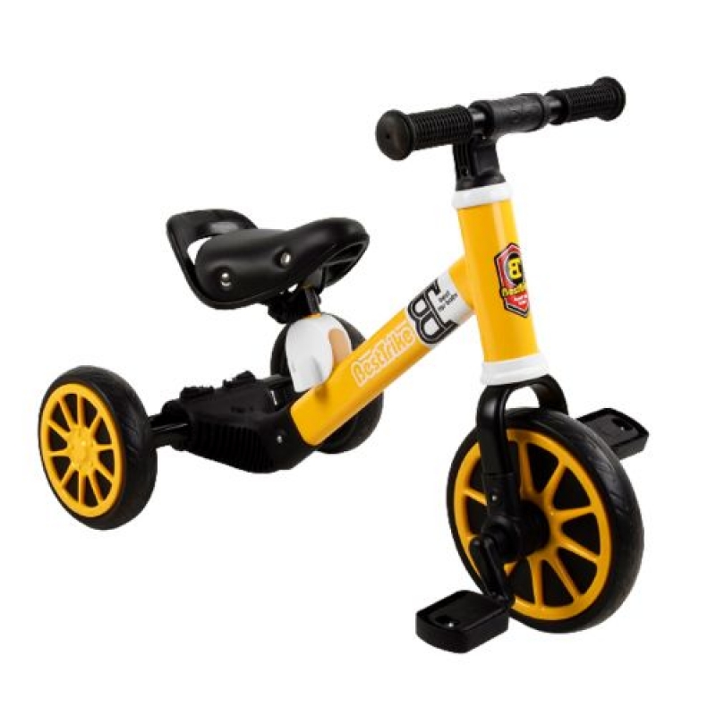 Велосипед 3-х колісний 71616 (1) "Best Trike", 2в1, велобіг, металева рама, піно колесо EVA, переднє d = 21см, заднє d = 17см, в коробці  (71616) (склад -T-)