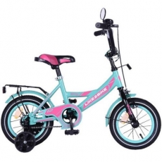 Велосипед дитячий 2-х коліс.12'' 211204(1 шт)Like2bike Sky, бірюзовий, рама сталь, з дзвінком, руч.гальмо, зборка 75% (211204)