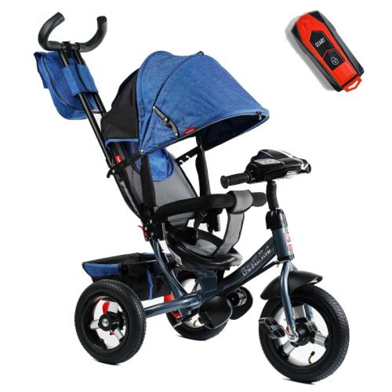 Велосипед 3-х кол. 3390 / 16-899 Best Trike (1) НАДУВНІ КОЛЕСА d=29см. переднє, d = 26см. задні, ФАРА З USB, пульт (16-899) (склад -T-)