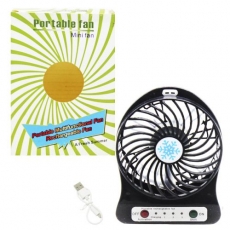 Вентилятор настільний "Portable fan" (чорний) (28-2)