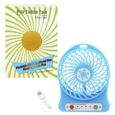 Вентилятор настільний "Portable fan" (блакитний) (28-2)