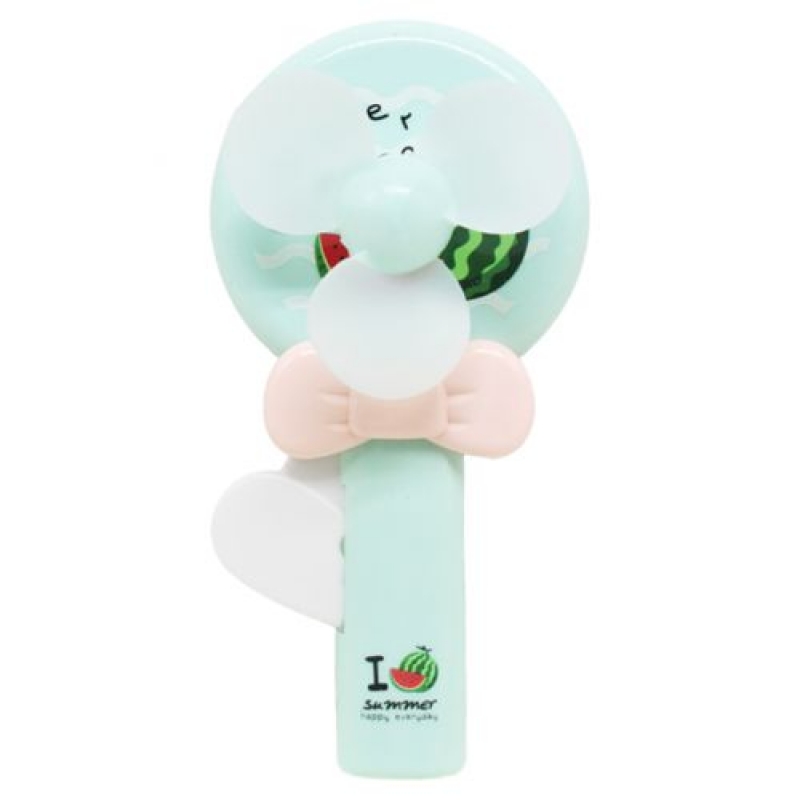 Ручний вентилятор "I love summer", блакитний (KD108) (склад -T-)