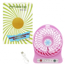 Вентилятор настільний "Portable fan" (рожевий) (28-2)