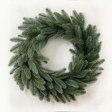 Вінки хвойні різдвяні Classic литі d-50 см зелений  HVOYA | Хвоя штучна, різдвяна, новорічна
