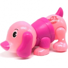 Заводна іграшка "Собачка", рожева (6614)